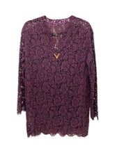 Valentino purple lace dress